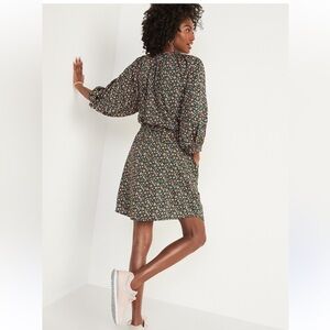 GAP/Old Navy balloon  Floral Long Sleeve poet Dress